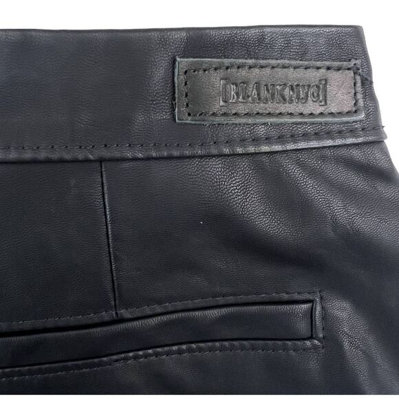 New Blanknyc Women Black Slim Pants Faux Leather Leggings Zipper Back US 25 - Picture 8 of 11